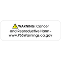 Tape Logic "Warning: Cancer and Reproductive Harm - " Prop 65 Labels, PK500 DL4510